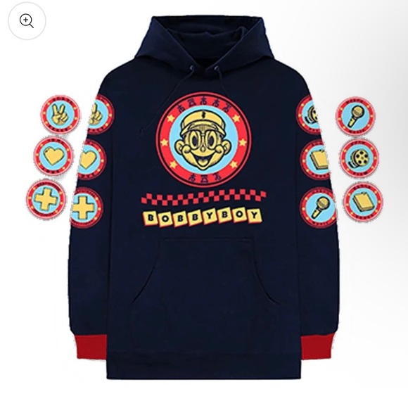 Bobby Boy Custom Cuff Hoodie Size Small - Picture 1 of 8